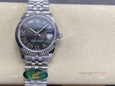 ARF Rolex Datejust 90.1g Grey Face Roman Markers 31mm 2236 Movement Watch